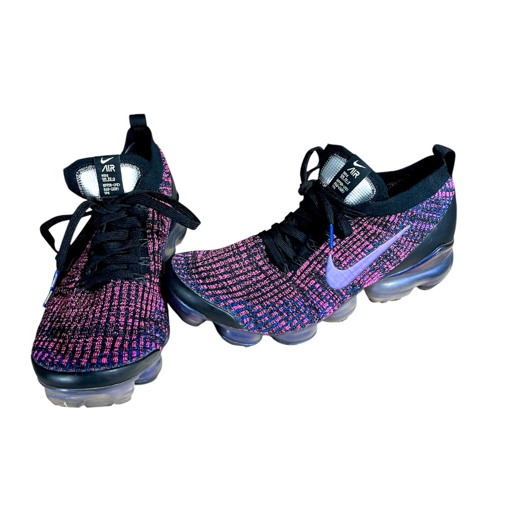 Nike Air VaporMax Flyknit 3 Purple Laser Fuchsia Shoes AJ6900-007 Mens Shoes 10